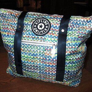 Kipling Athleisure Kim Tote - Vibrant Flow Print, New without Tags